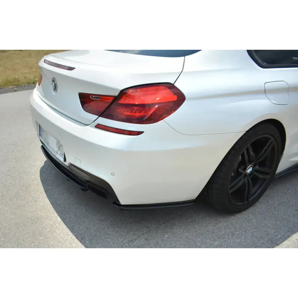 Sentersplitter bak Bmw 6 Gran Coupé Mpack (with a Vertical Bar)