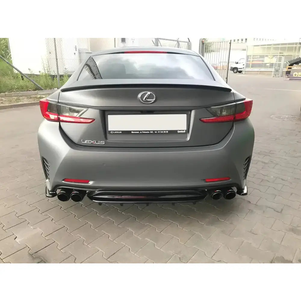 Sentersplitter bak (med Finner) Lexus Rc