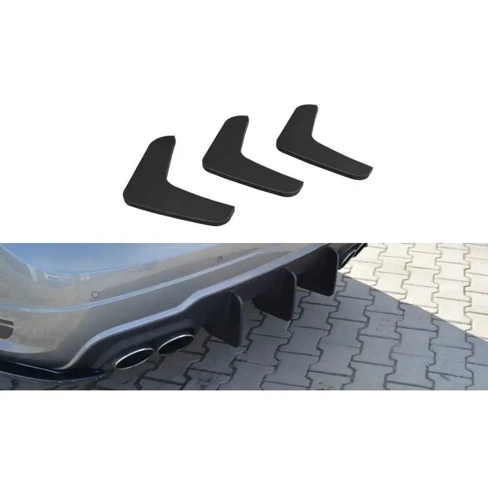 Sentersplitter bak V.1 Mercedes c W204 Amg-line (facelift)