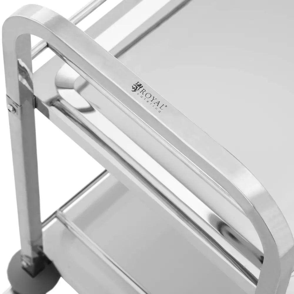 Serveringsvogn med To Hyller for Catering 70 x 38 Cm Bærekraftig Opptil 72 Kg.