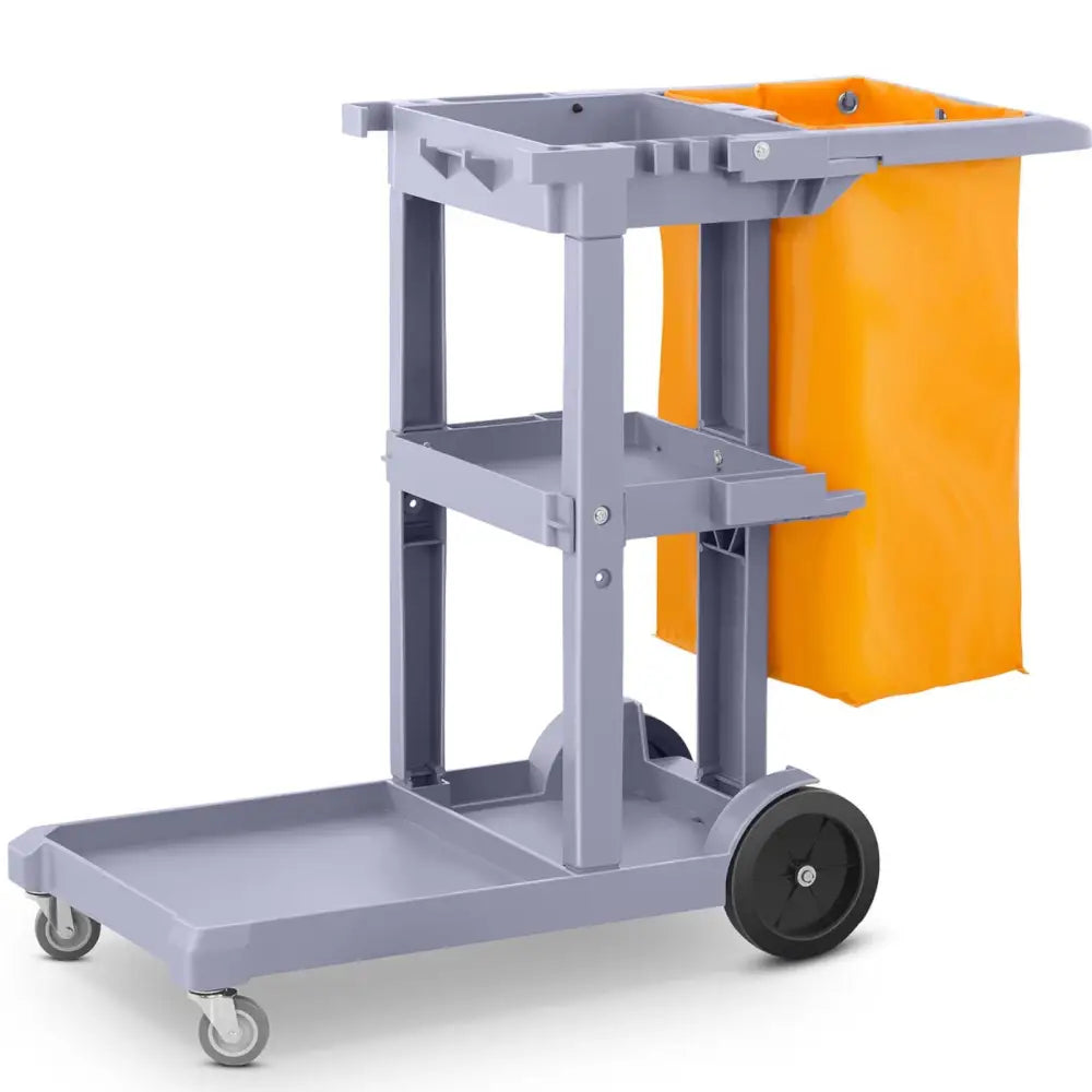 Servicevogn for Bøtte til Mopp med Vaskepose og Hyller