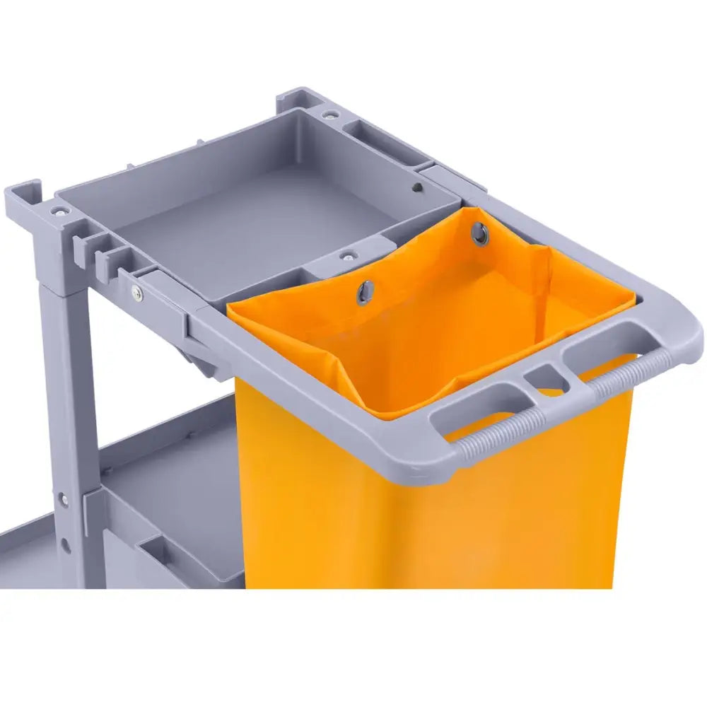 Servicevogn for Bøtte til Mopp med Vaskepose og Hyller