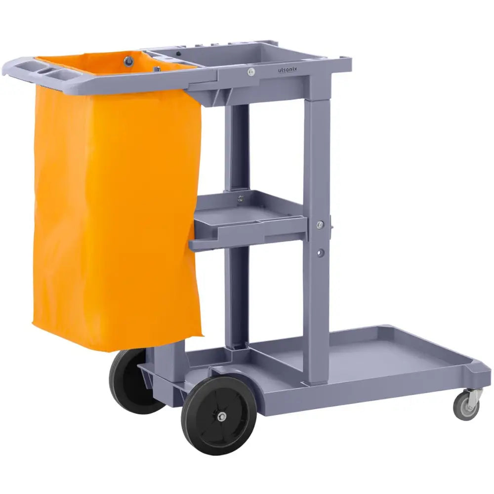 Servicevogn for Bøtte til Mopp med Vaskepose og Hyller