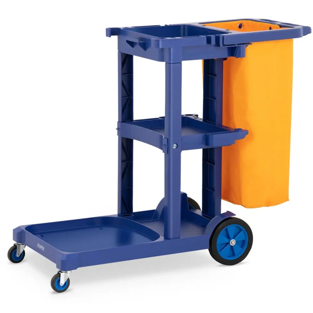 Servicevogn med Hyller Moppeskaft og Vaskepose