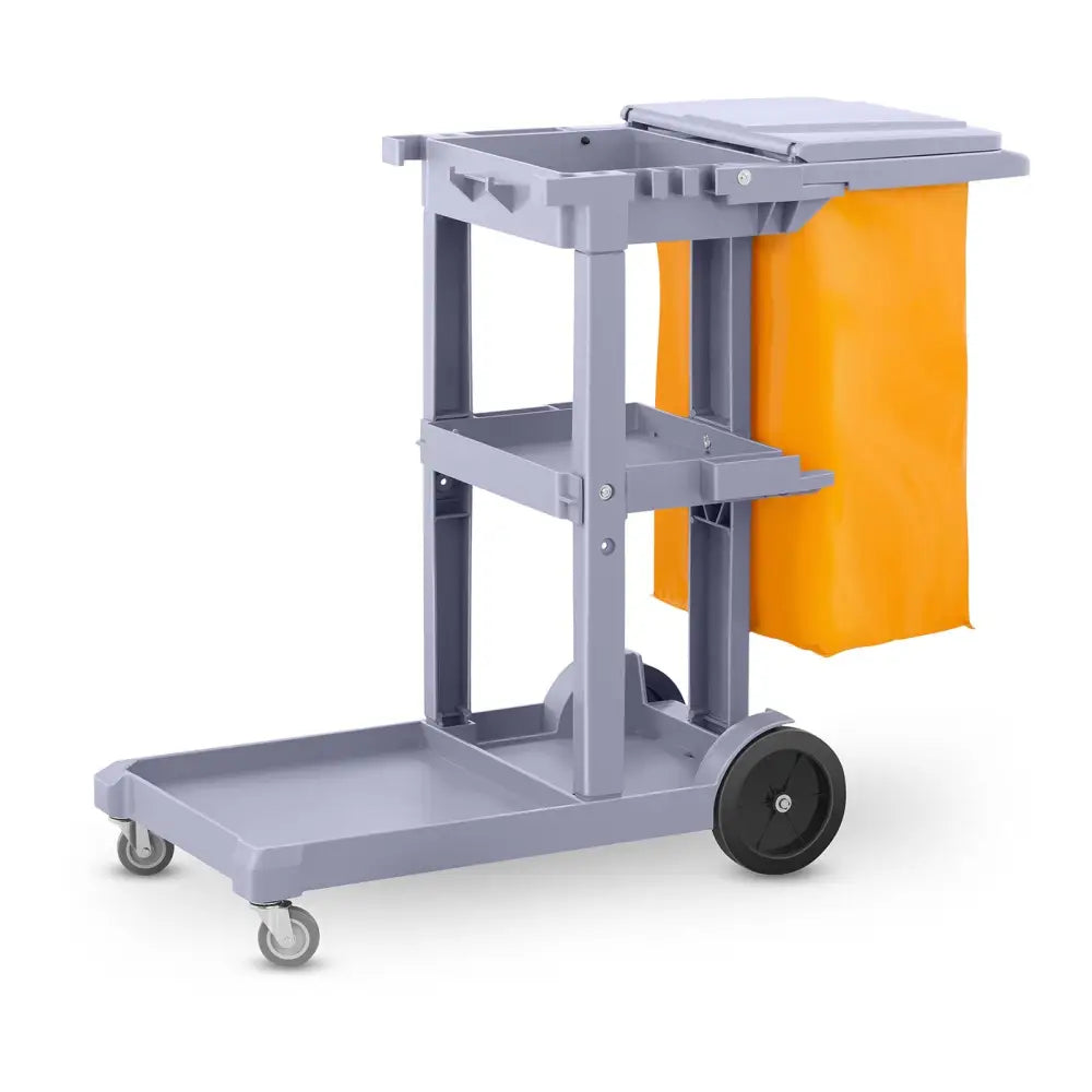 Servicevogn til Bøtte til Mopp med Vaskepose og Hyller + Lokk