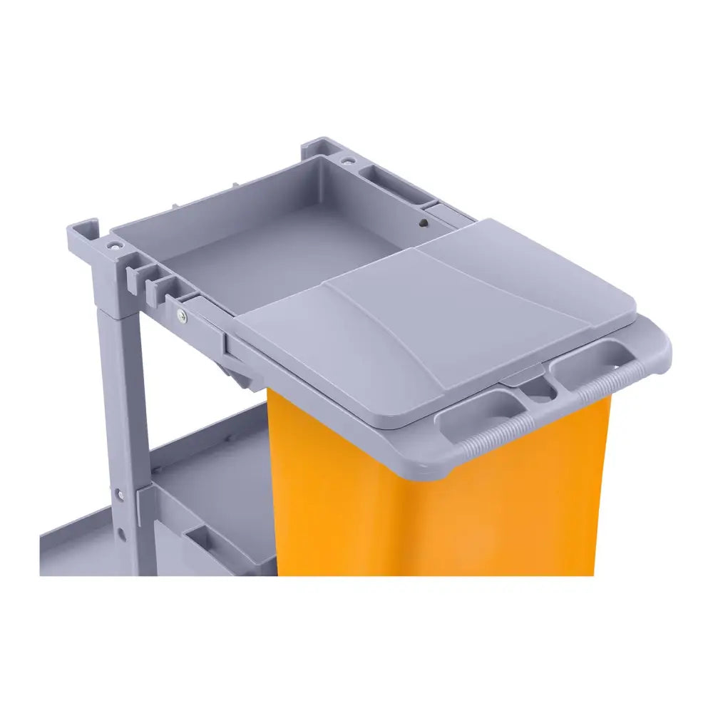 Servicevogn til Bøtte til Mopp med Vaskepose og Hyller + Lokk