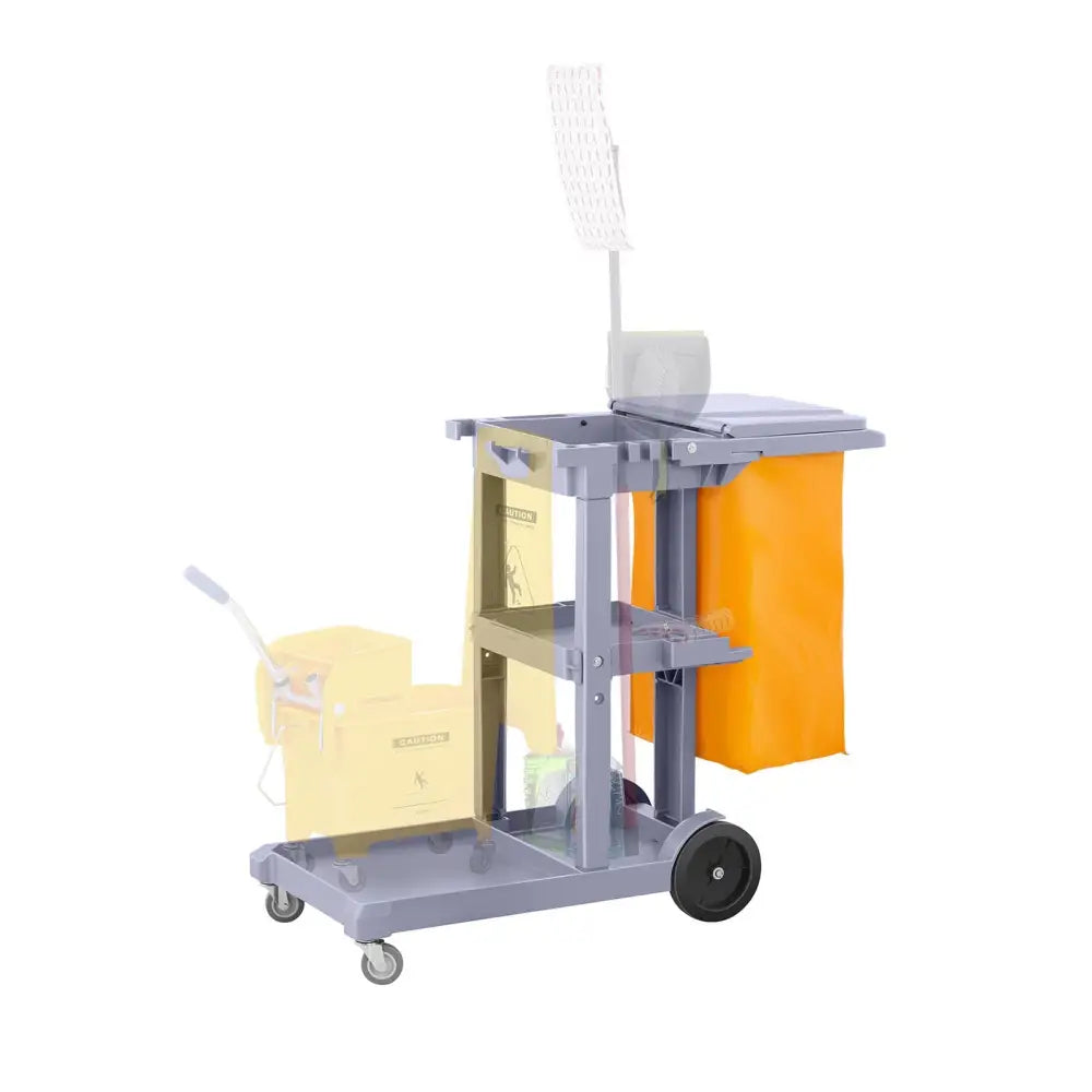 Servicevogn til Bøtte til Mopp med Vaskepose og Hyller + Lokk