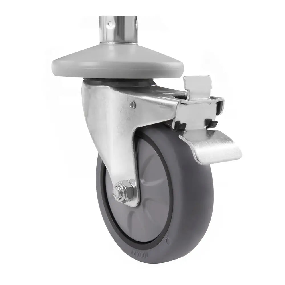 Servitørvogn av Rustfritt Stål med Rekkverk - 2 Hyller fra Royal Catering