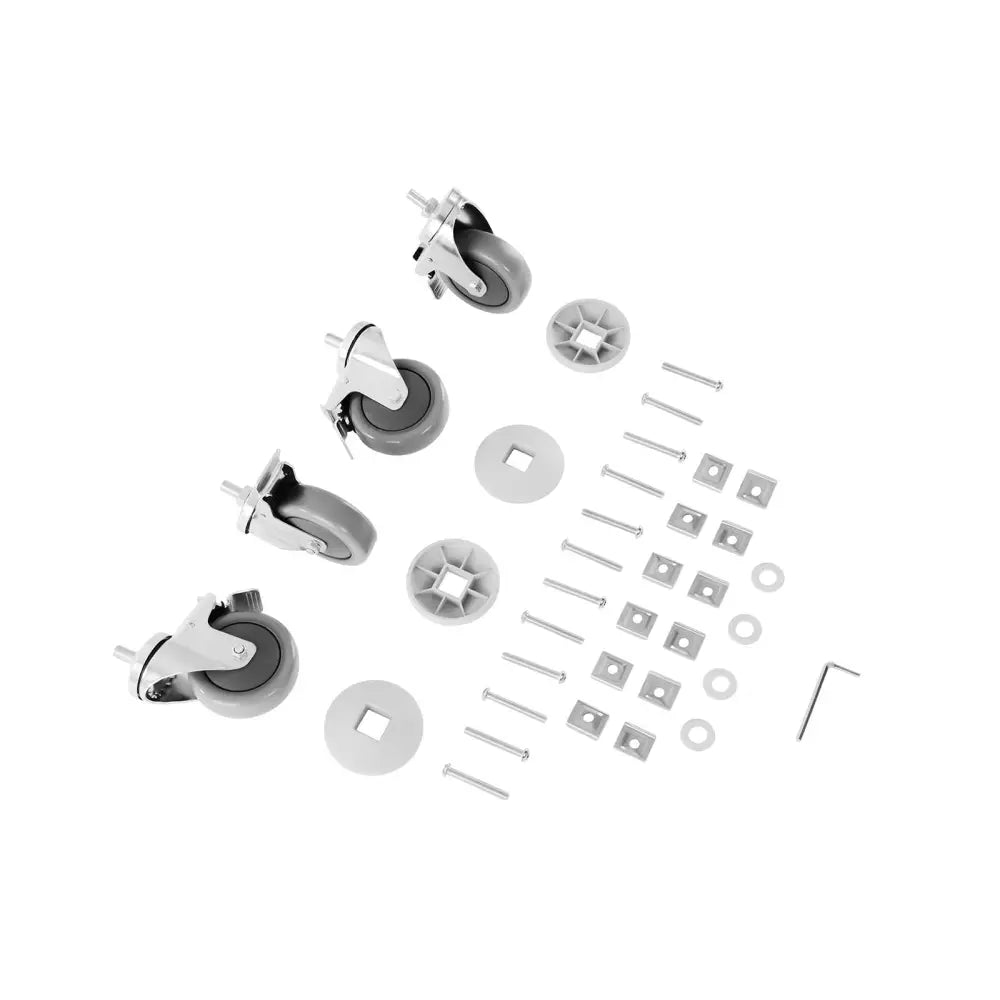 Servitørvogn Catering 2-hylleopptil 160 Kg Rustfritt Stål