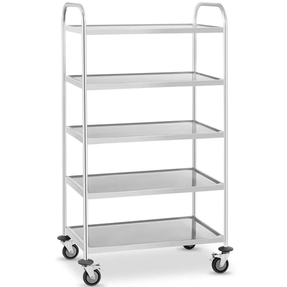Servitørvogn med 5 Hyller i Rustfritt Stål for Catering Rcsw-5.1
