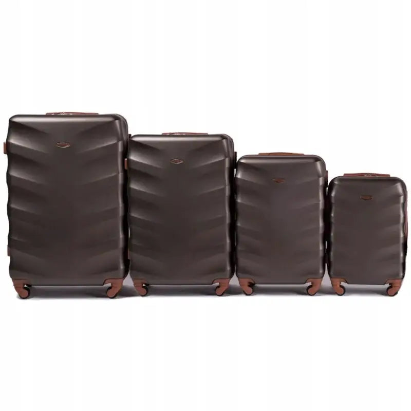 Sett med 4 Kofferter (l,m,s,xs) Wings Brun