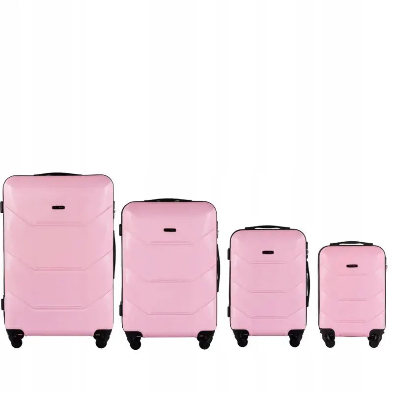 Sett med 4 Kofferter (l,m,s,xs) Wings Rosa