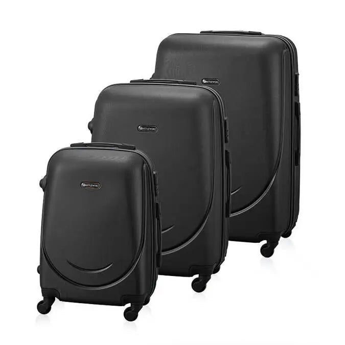 Sett med Kofferter Betlewski Bwa-001 3 Svart