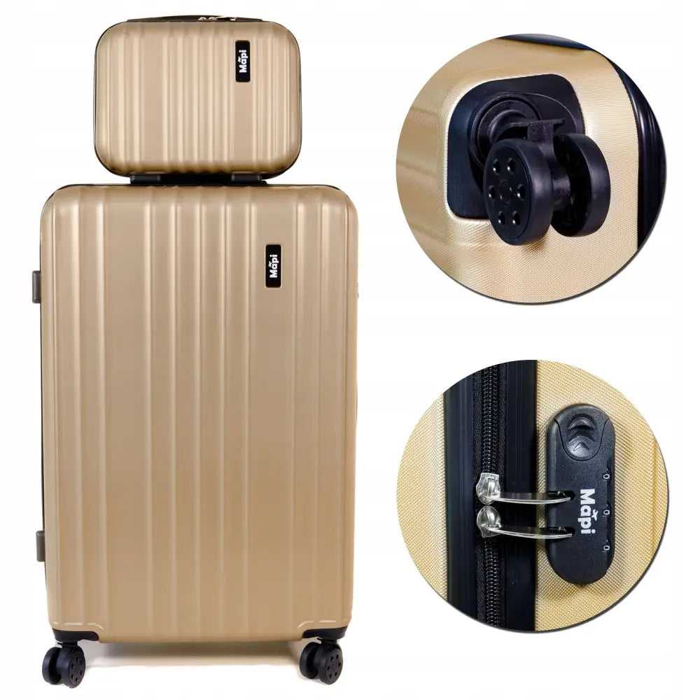 Sett med Mellomstor Reisekoffert + Hardplast Bagasje