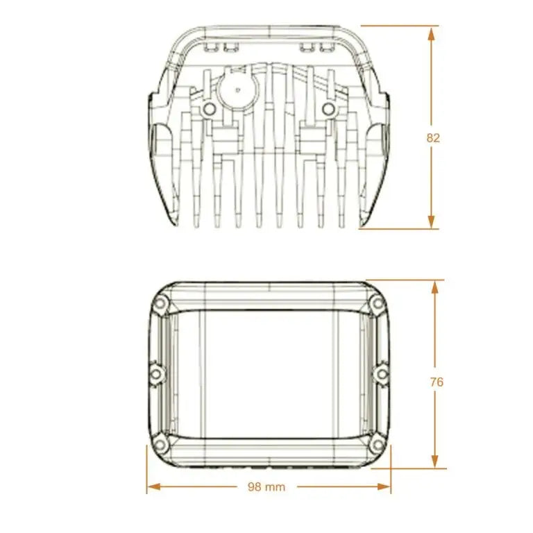 Shark Led Enkelt Side Skudd Cree Led 45w i Par-pakning