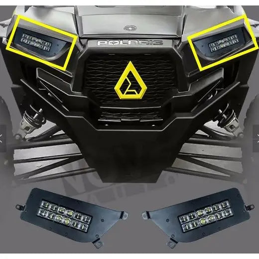 Shark Led Frontlykter for Polaris Atv Utv med Baklykt 2 Stk