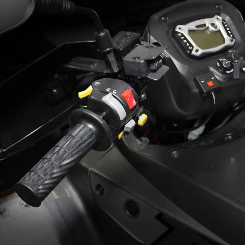 Shark Lock-on Oppvarmet Håndtak med Aluminiumsklemmer