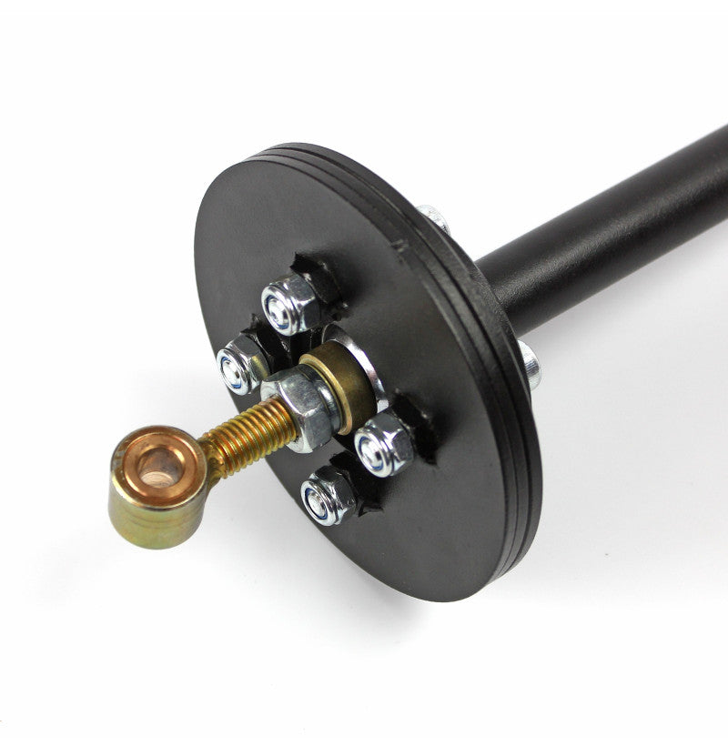 Sort pulverlakkert short shifter med justerbar slaglengde til BMW manuell girkasse