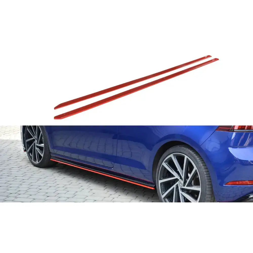 Sideskjørt Diffusers V.2 Vw Golf 7 r Facelift