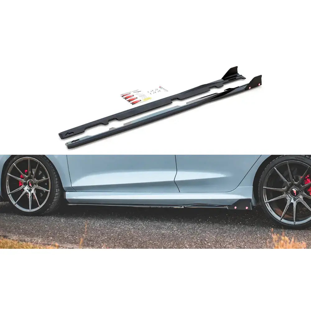 Sideskjørt Lepper + Flaps V.2 - Ford Fiesta St / St-line 17-