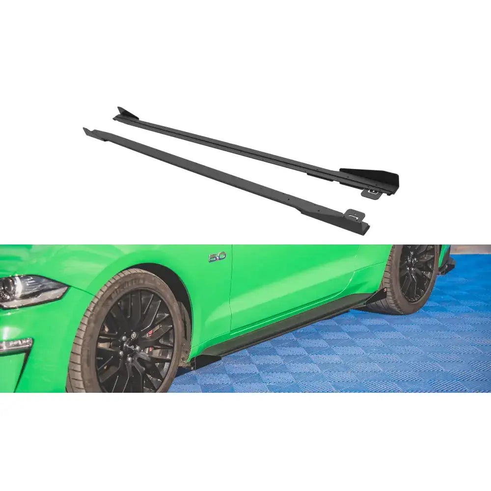 Sideskjørt Lepper Street Pro V.1 + Flaps Ford Mustang Gt Mk6 Facelift 17-