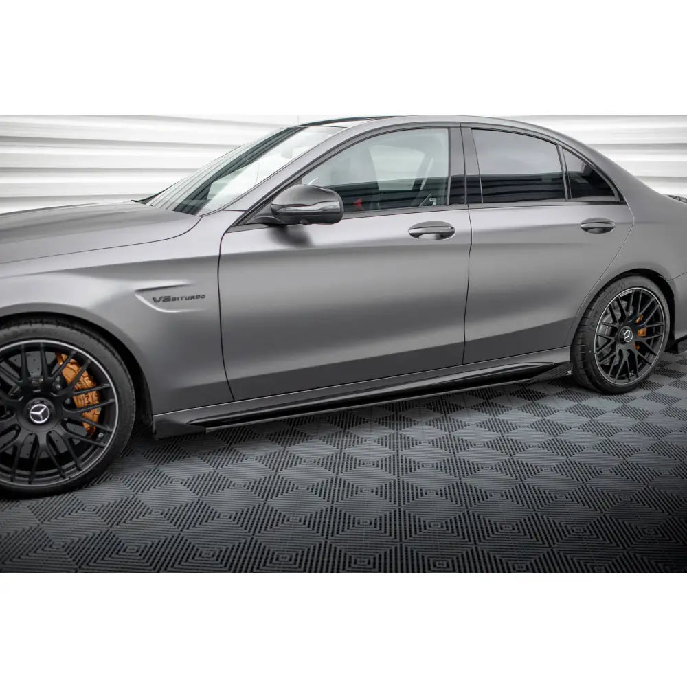 Sideskjørt Street Pro + Flaps Mercedes-amg C63 Sedan / Estate W205 Facelift