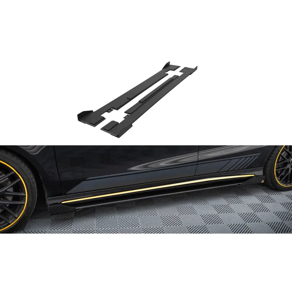 Sideskjørt Street Pro + Flaps Mercedes-amg Cla 45 C117 Facelift