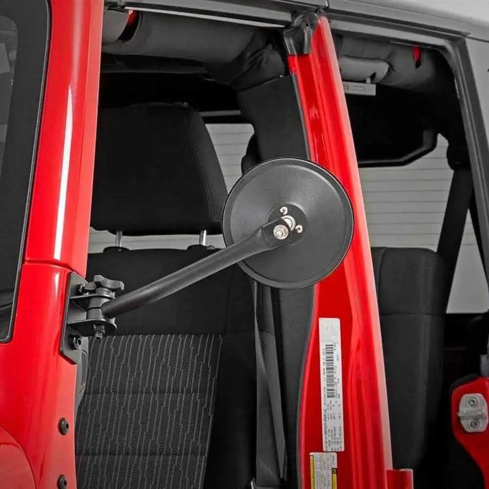 Sidespeil Runde Rough Country - Jeep Wrangler Jk 4 d 07-18