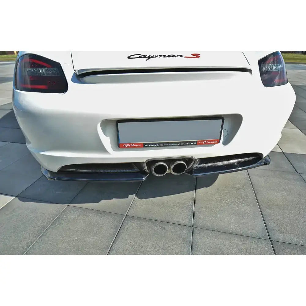 Sidesplittere bak Porsche Cayman s 987c