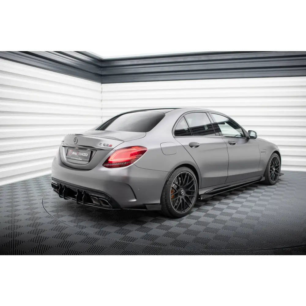 Sidesplittere Street Pro med Flaps Mercedes-amg C63 Sedan / Estate W205 Facelift