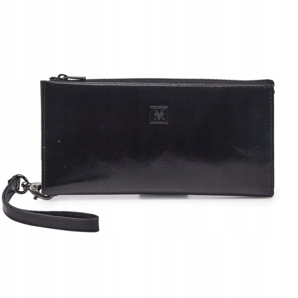 Skinn Metallic Stor Dame Lommebok Vermari