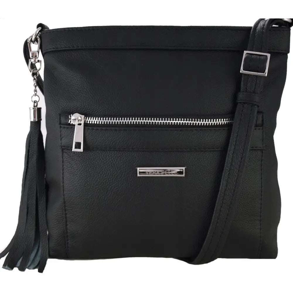 Skinnveske Skulderveske Ekte Lær Vera Pelle