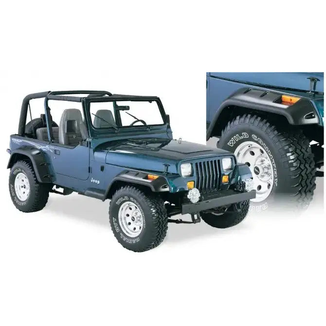 Skjermbreddere Bushwacker Cut-out - Jeep Wrangler Yj