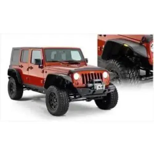 Skjermbreddere Bushwacker Flat Style - Jeep Wrangler Jk 4 Door