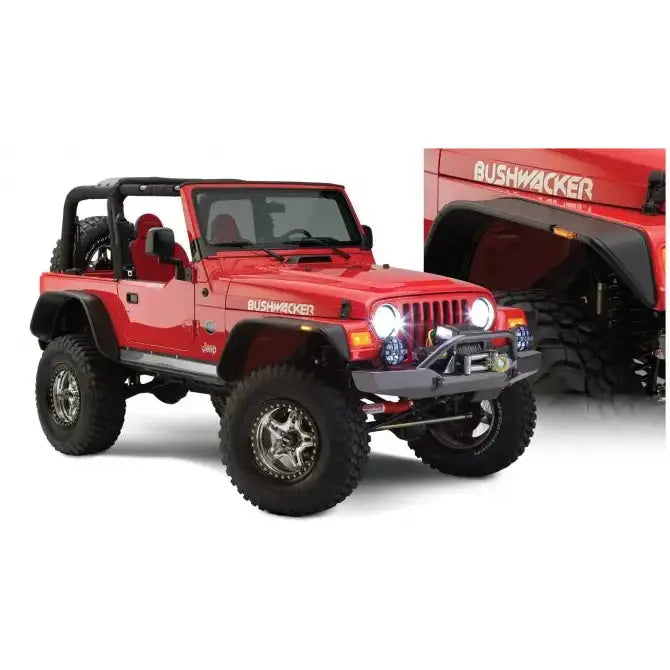 Skjermbreddere Bushwacker Flat Style - Jeep Wrangler Tj