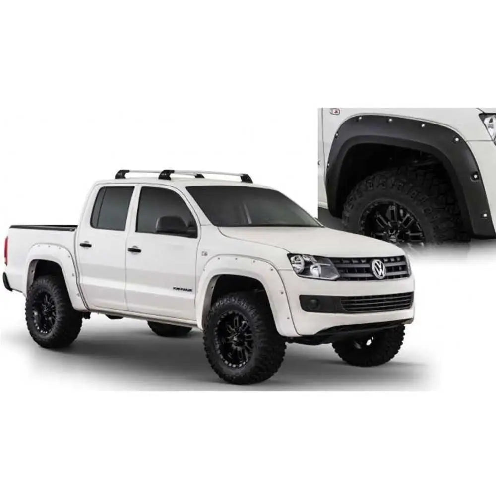 Skjermforlengere Foran og bak 18cm Bushwacker Pocket Style - Volkswagen Amarok 10-23