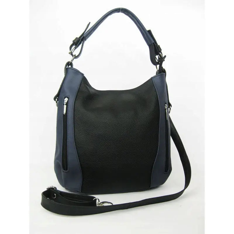 Skulderveske i 100% Skinn i A4-størrelse