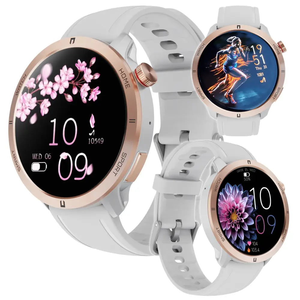 Smartklokke for Damer og Herrer Mw08 Samtaler Amoled