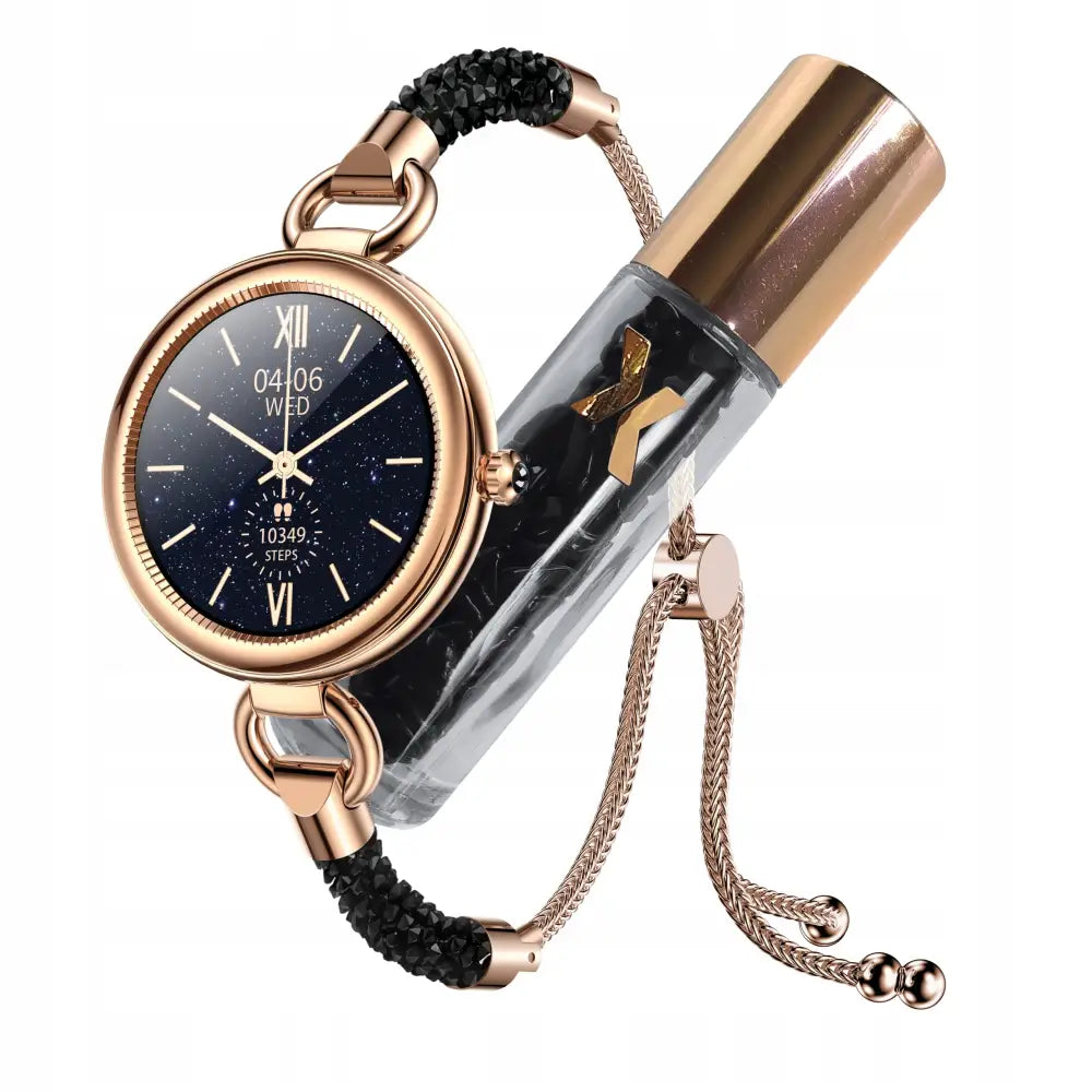 Smartklokke Smykkeutsmykket Obsidian Crystal