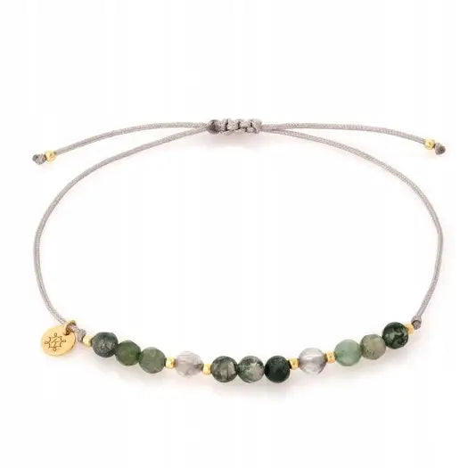 Armbånd Dame med Agat og Kvarts - Gullarmbånd med Charms