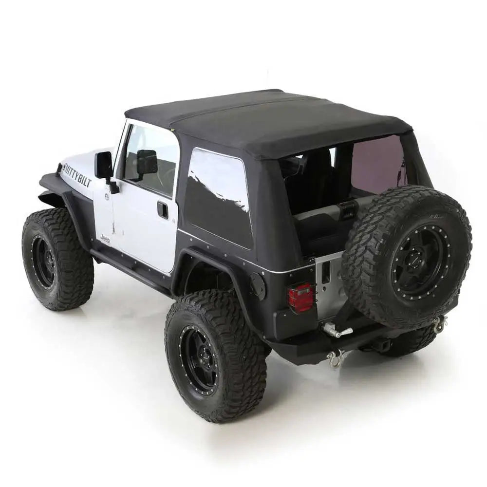 Soft Top Skrå Svart Diamant med Bagasje Smittybilt - Jeep Wrangler Tj 97-06