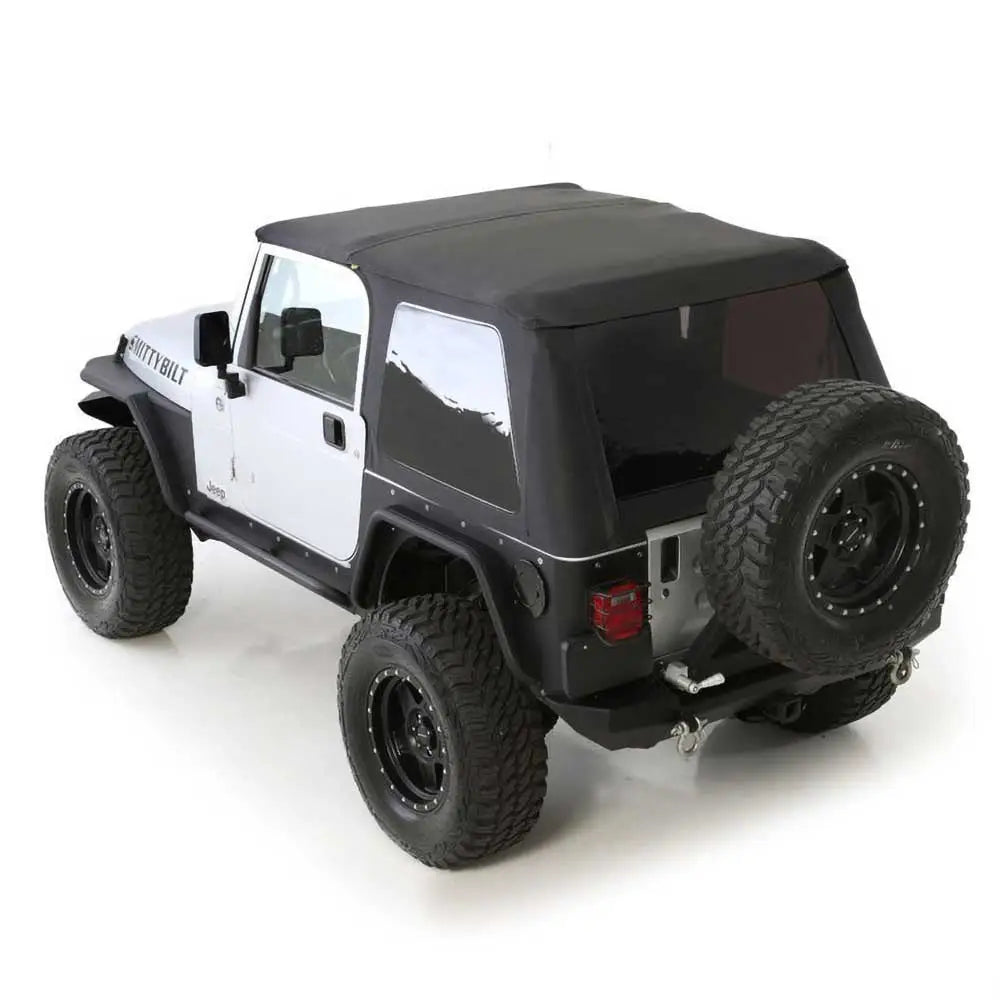 Soft Top Skrå Svart Diamant med Bagasje Smittybilt - Jeep Wrangler Tj 97-06