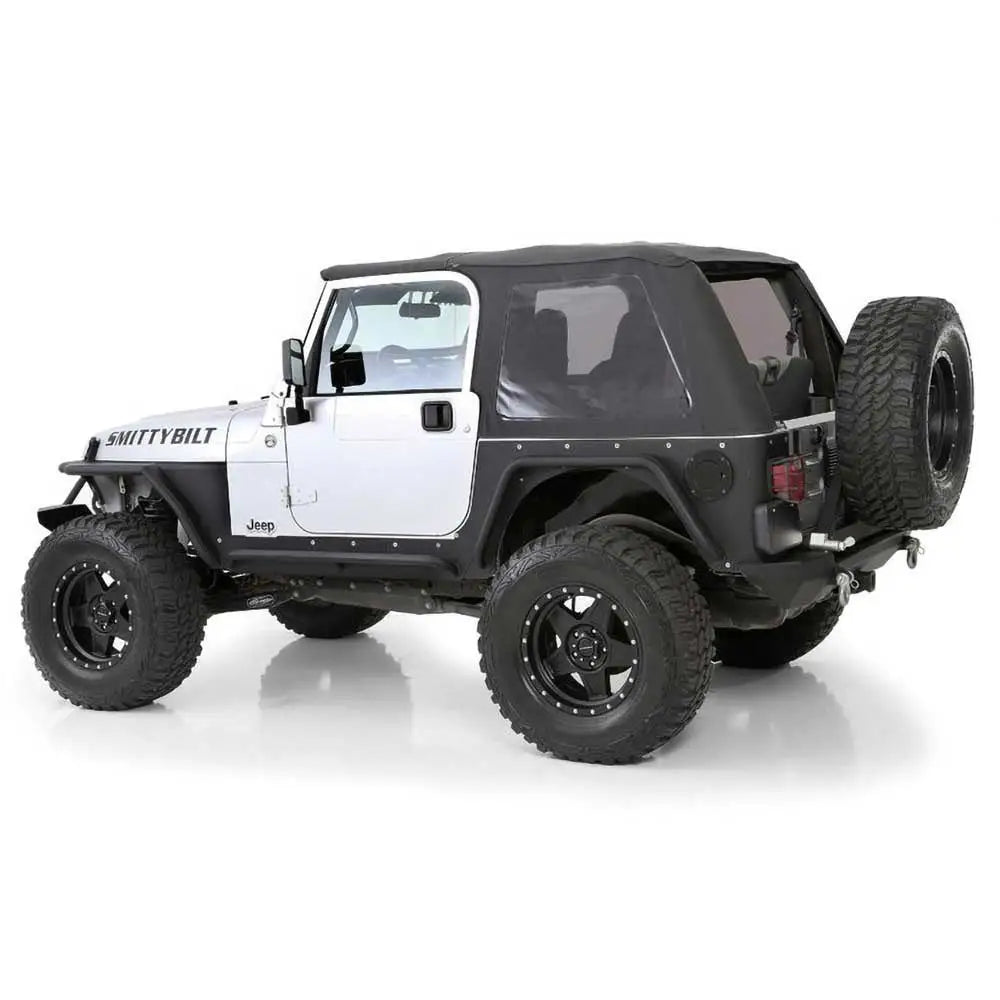 Soft Top Skrå Svart Diamant med Bagasje Smittybilt - Jeep Wrangler Tj 97-06
