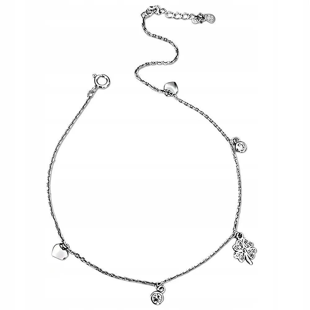 Armbånd Dame med Charms i Sølv 925 og Firkløverdesign