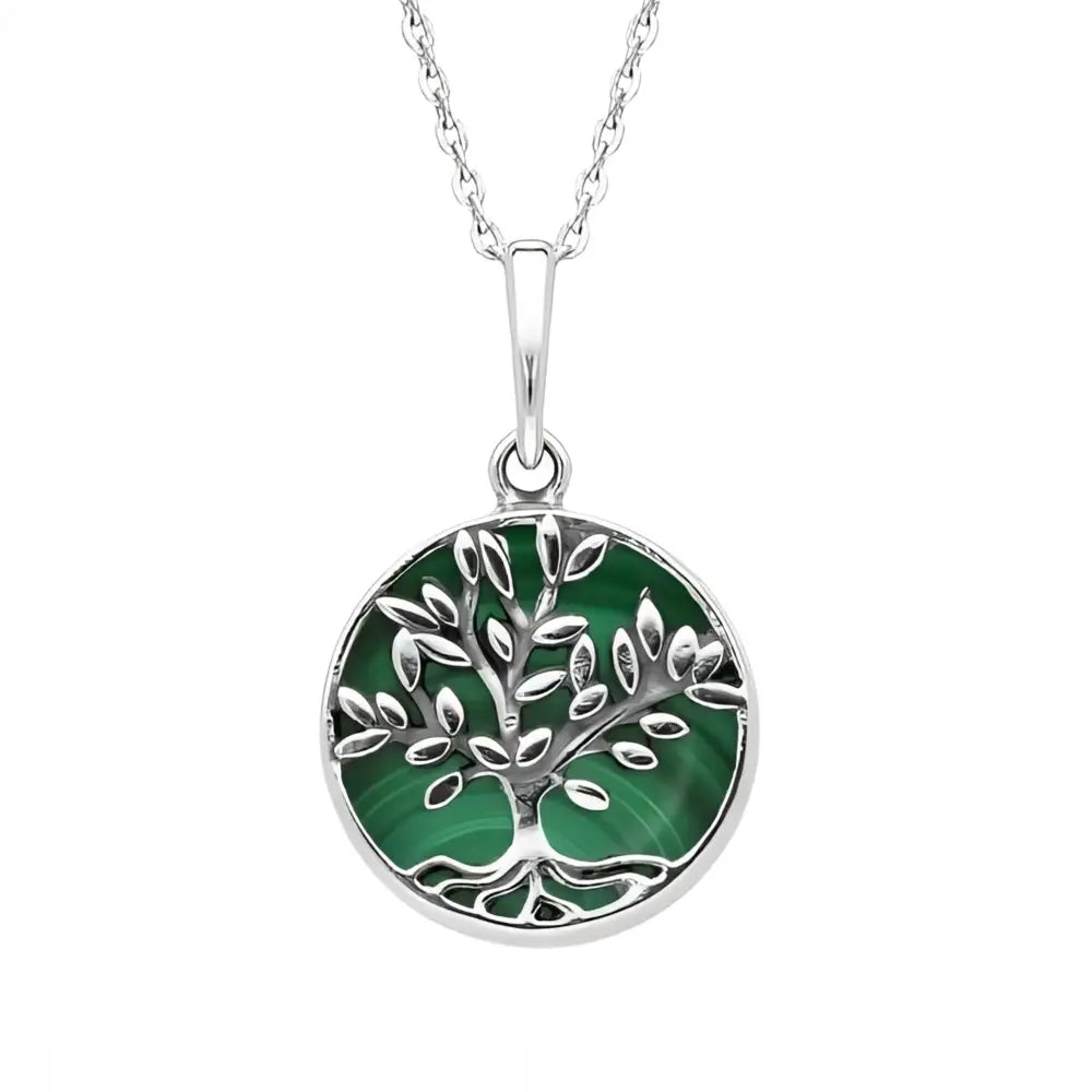 Charm Anheng med Malakitt til Kjede