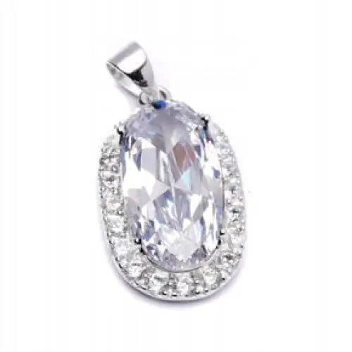 Charm Anheng med Klar Zirkonia til Kjede