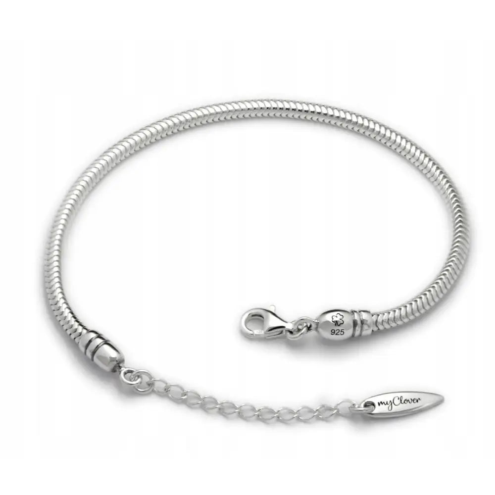 Armbånd Dame med Charms og Gravering i Sølv