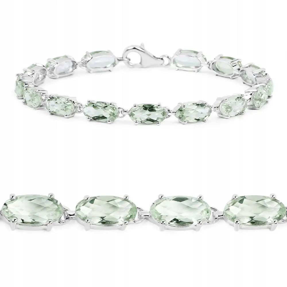 Armbånd Dame med Naturlig Ametyst og Charms