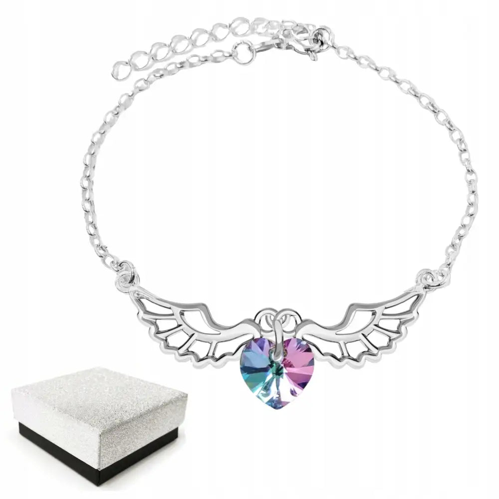 Armbånd Dame med Vinger og Charms i Sølv