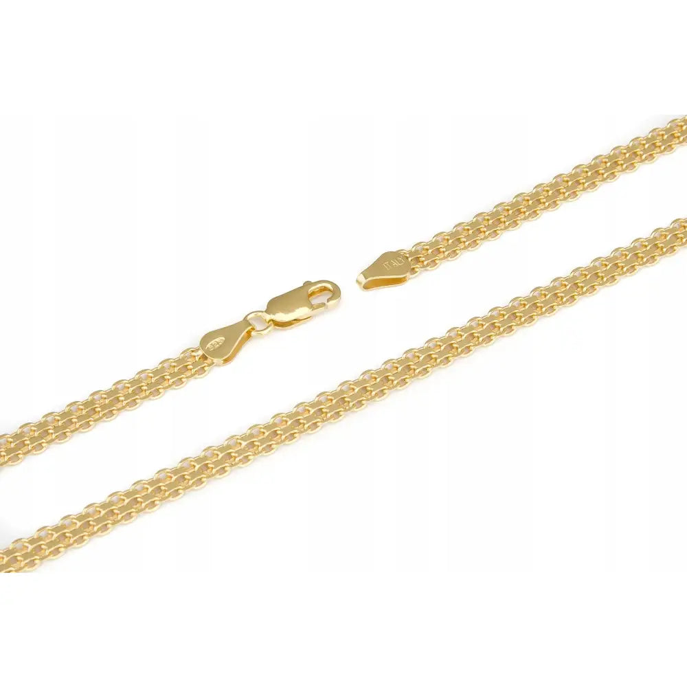 Gullsmykke Bismarck-halskjede 42 Cm 4,5 Mm Forgylt